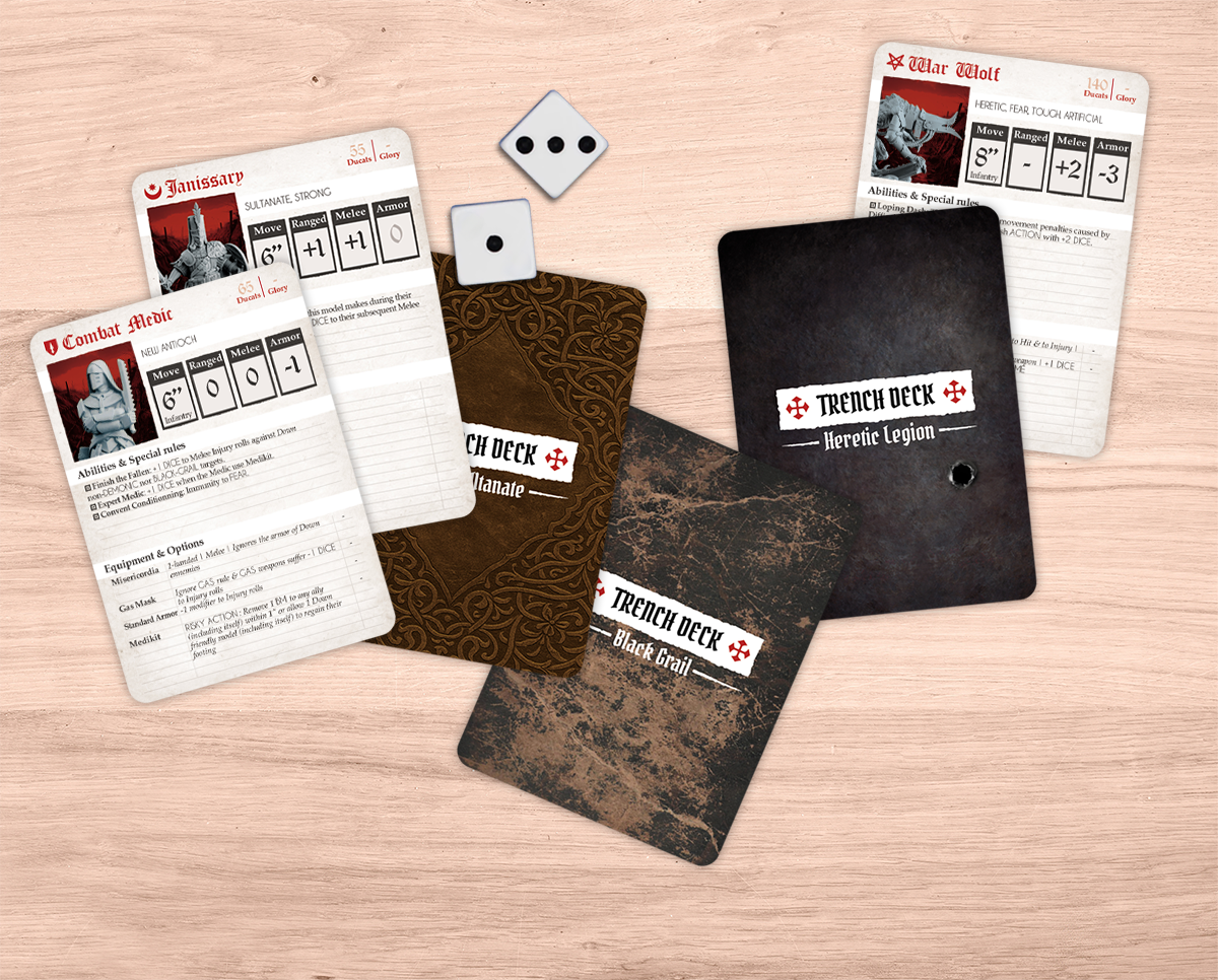 Trench Crusade profile cards